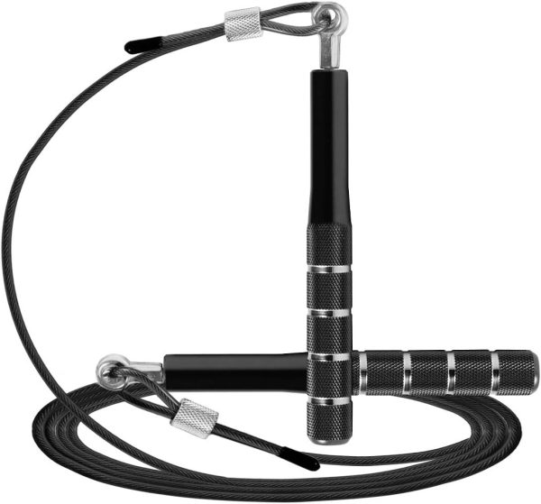 Jump Rope,  Speed Jumping Rope for Training Fitness Exercise, Adjustable Adults Workout Skipping Rope for Men, Women, Kids, Girls