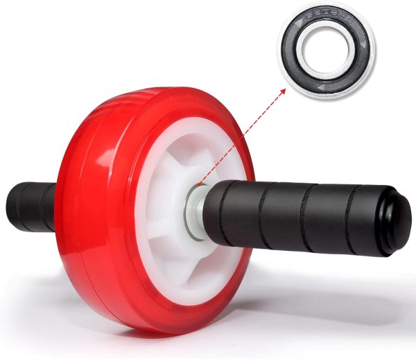 Wheel, Core Exercise Equipment - 880 lbs Weight acity, No Noise Ab Wheel for Home Gym Workout